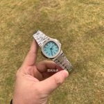 Super Clone Patek Philippe Nautilus 5711/1A-018 mit blauem Zifferblatt und Edelstahlarmband 40 mm