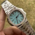 Super Clone Patek Philippe Nautilus 5711/1A-018 mit blauem Zifferblatt und Edelstahlarmband 40 mm