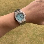 Super Clone Patek Philippe Nautilus 5711/1A-018 mit blauem Zifferblatt und Edelstahlarmband 40 mm