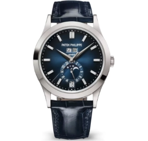 Premium Replica Uhr Patek Philippe Komplikationen 5396G-017 ultraflach mit Mondphase 38,5mm
