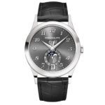 Premium Replica Uhr Patek Philippe Komplikationen 5396G-014 ultraflach mit Lederarmband 38,5mm