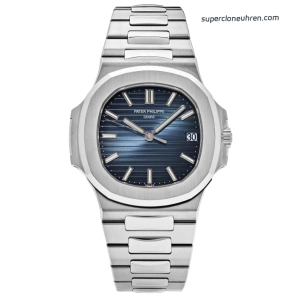1:1 Super Clone Uhr Patek Philippe Nautilus 5711/1A-010 aus gebürstetem Edelstahl 40mm