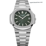 Premium Replica Uhr Patek Philippe Nautilus 5711/1A-014 mit grünem Zifferblatt aus Edelstahl 40mm
