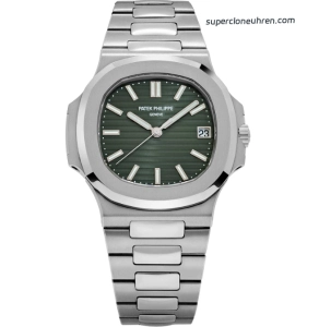 Premium Replica Uhr Patek Philippe Nautilus 5711/1A-014 mit grünem Zifferblatt aus Edelstahl 40mm