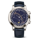 1:1 Super Clone Uhr Patek Philippe Komplizierte Uhren 6102P-001 Sternenhimmel Blau 44mm