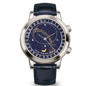 1:1 Super Clone Uhr Patek Philippe Komplizierte Uhren 6102P-001 Sternenhimmel Blau 44mm