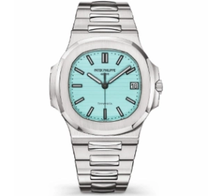 Super Clone Patek Philippe Nautilus 5711/1A-018 mit blauem Zifferblatt und Edelstahlarmband 40 mm
