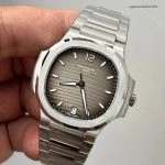 Premium Replica Uhr Patek Philippe Nautilus 7118/1A-011 Edelstahl mit grauem Zifferblatt 35,2 mm