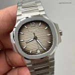 Premium Replica Uhr Patek Philippe Nautilus 7118/1A-011 Edelstahl mit grauem Zifferblatt 35,2 mm