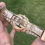Premium Replica Uhr Patek Philippe Nautilus 5990/1R-001 Roségold blaues Zifferblatt 40,5mm