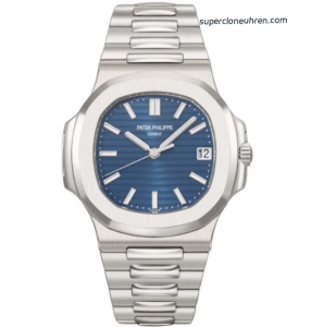 Premium Replica Uhr Patek Philippe Nautilus 5711_1P mit blauem Zifferblatt und Edelstahlband 40 mm