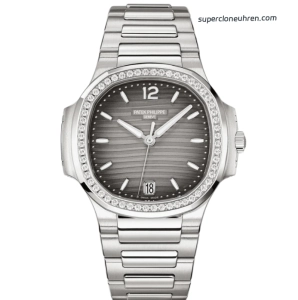 Premium Replica Uhr Patek Philippe Nautilus 7118/1200A-011 Edelstahl mit Diamantbesatz 35,2 mm