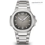 Premium Replica Uhr Patek Philippe Nautilus 7118/1A-011 Edelstahl mit grauem Zifferblatt 35,2 mm