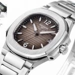 Premium Replica Uhr Patek Philippe Nautilus 7010/1G-012 Edelstahl mit Diamantbesatz 32 mm