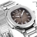 Premium Replica Uhr Patek Philippe Nautilus 7010/1G-012 Edelstahl mit Diamantbesatz 32 mm