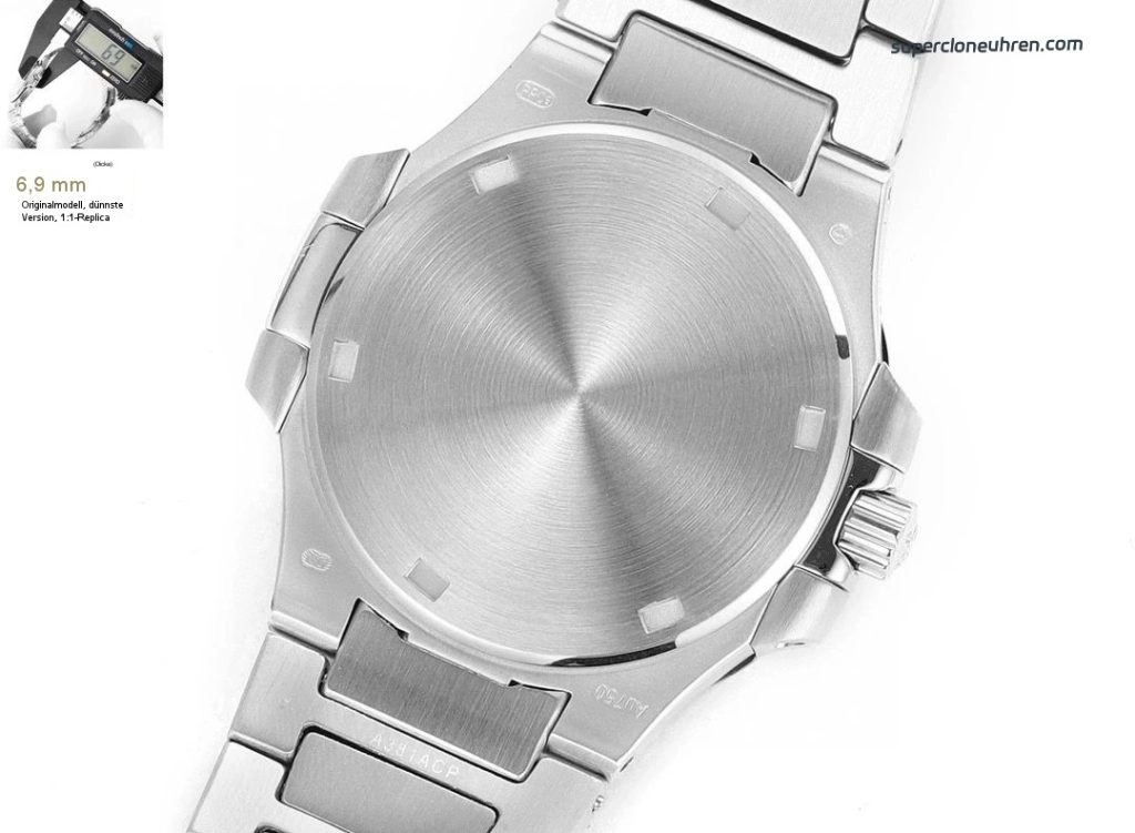 Premium Replica Uhr Patek Philippe Nautilus 7010/1G-012 Edelstahl mit Diamantbesatz 32 mm