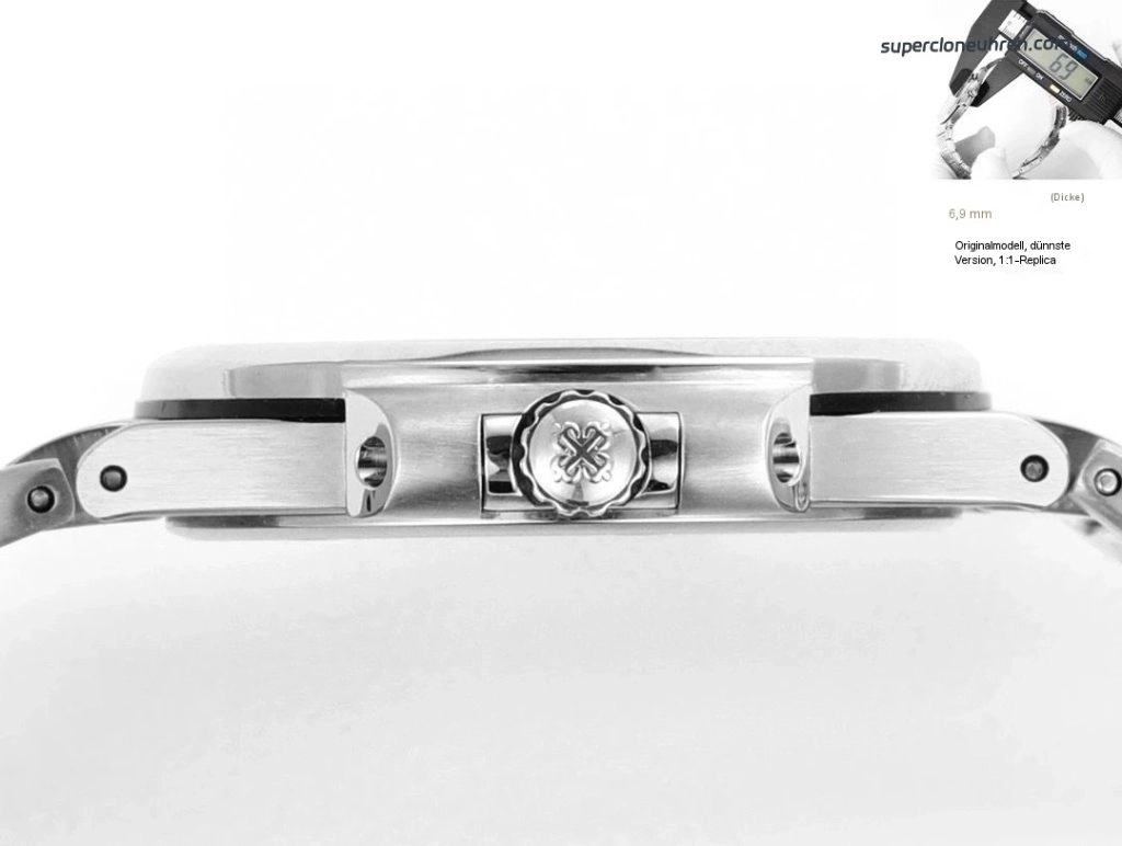 Premium Replica Uhr Patek Philippe Nautilus 7010/1G-012 Edelstahl mit Diamantbesatz 32 mm