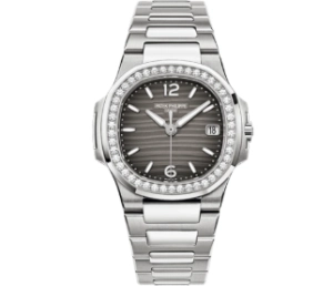 Premium Replica Uhr Patek Philippe Nautilus 7010/1G-012 Edelstahl mit Diamantbesatz 32 mm