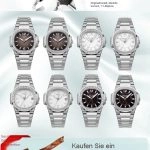 Premium Replica Uhr Patek Philippe Nautilus 7010/1G-011 aus Edelstahl mit Diamantbesatz 32 mm