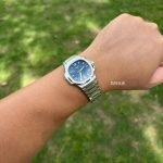 Premium Replica Uhr Patek Philippe Nautilus 7118/1A-001 mit blauem Zifferblatt und Edelstahlband 35,2 mm