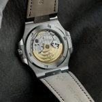 Super Clone Patek Philippe Nautilus 5711G-001 mit ultraflachem Edelstahlgehäuse und Lederarmband 40 mm