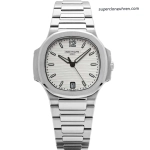 Premium Replica Uhr Patek Philippe Nautilus 7118/1A-010 mit silbernem Zifferblatt 35,2 mm