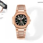 Premium Replica Uhr Patek Philippe Nautilus 7010/1R-010 Roségold mit Diamantbesatz 32mm