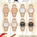 Premium Replica Uhr Patek Philippe Nautilus 7010/1R-010 Roségold mit Diamantbesatz 32mm