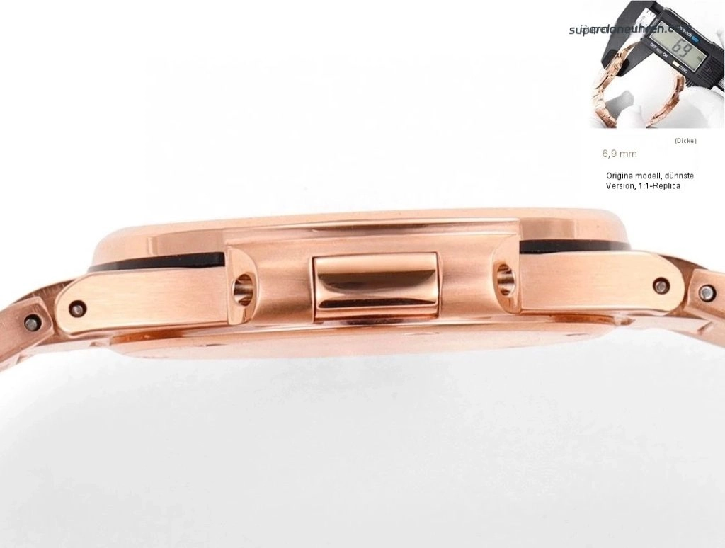 Premium Replica Uhr Patek Philippe Nautilus 7010/1R-012 Roségold mit Diamantbesatz 32 mm