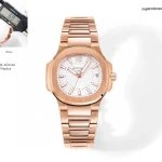 Premium Replica Uhr Patek Philippe Nautilus 7010/1R-001 Roségold mit Diamantbesatz 32mm
