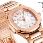Premium Replica Uhr Patek Philippe Nautilus 7010/1R-001 Roségold mit Diamantbesatz 32mm