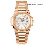 Premium Replica Uhr Patek Philippe Nautilus 7010/1R-001 Roségold mit Diamantbesatz 32mm