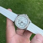 Premium Replica Uhr Patek Philippe Aquanaut 5067A-011 aus Edelstahl mit Diamantbesatz 35,6 mm