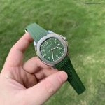 1:1 Super Clone Uhr Patek Philippe Aquanaut 5168G-010 Grünes Zifferblatt 42mm