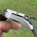 1:1 Super Clone Uhr Patek Philippe Aquanaut 5168G-010 Grünes Zifferblatt Fluorkautschuk Armband 42mm
