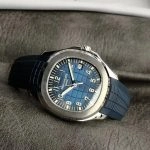 1:1 Super Clone Uhr Patek Philippe Aquanaut 5168G-001 Blaues Zifferblatt Edelstahl 42mm