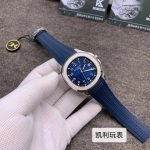 1:1 Super Clone Uhr Patek Philippe Aquanaut 5168G-001 Blaues Zifferblatt Edelstahl 42mm