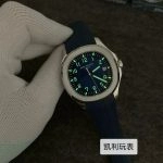 1:1 Super Clone Uhr Patek Philippe Aquanaut 5168G-001 Blaues Zifferblatt Edelstahl 42mm