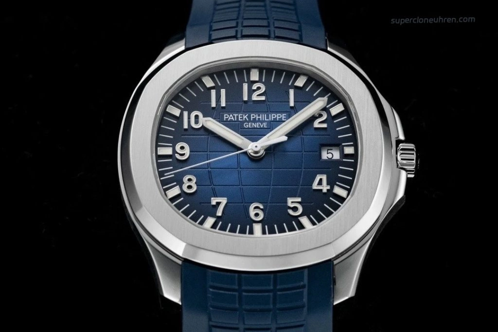 1:1 Super Clone Uhr Patek Philippe Aquanaut 5168G-001 Blaues Zifferblatt Edelstahl 42mm