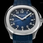 1:1 Super Clone Uhr Patek Philippe Aquanaut 5168G-001 Blaues Zifferblatt Edelstahl 42mm