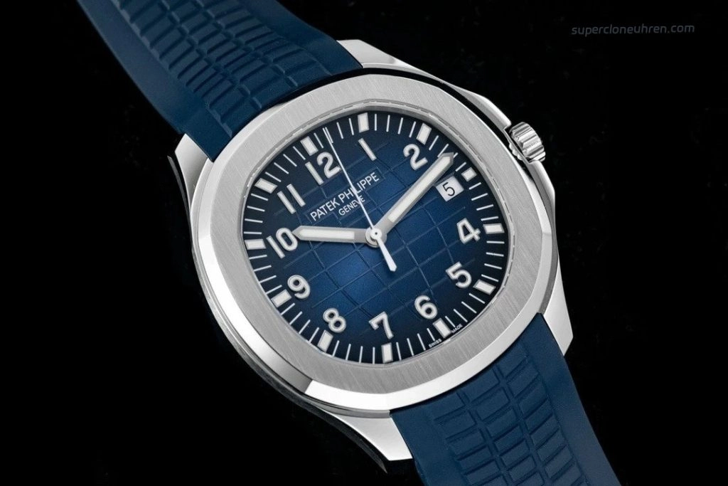 1:1 Super Clone Uhr Patek Philippe Aquanaut 5168G-001 Blaues Zifferblatt Edelstahl 42mm