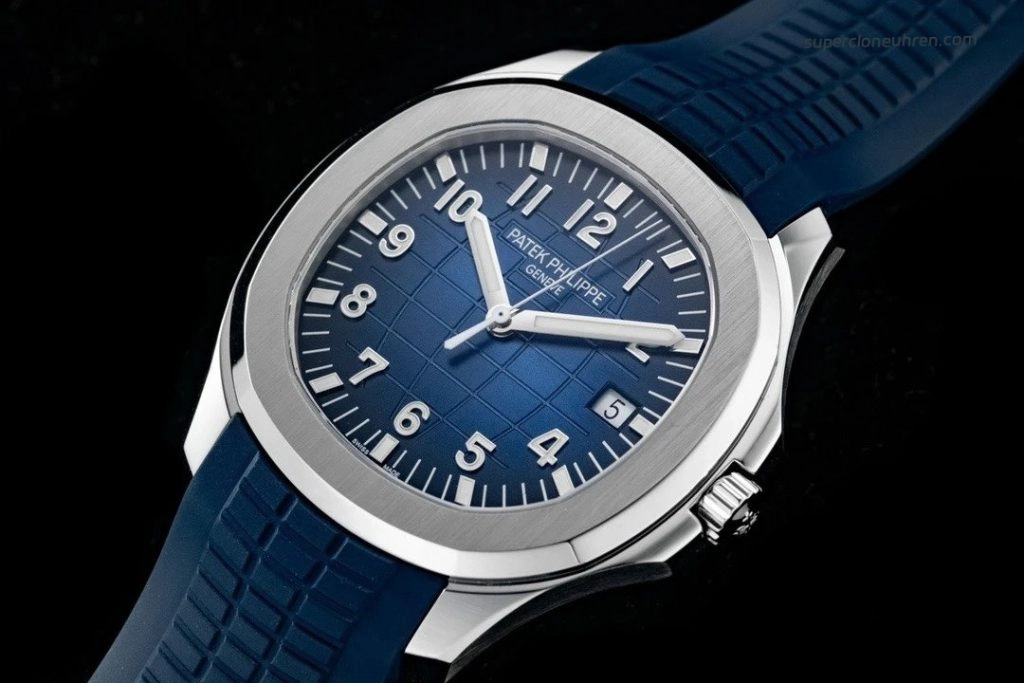 1:1 Super Clone Uhr Patek Philippe Aquanaut 5168G-001 Blaues Zifferblatt Edelstahl 42mm