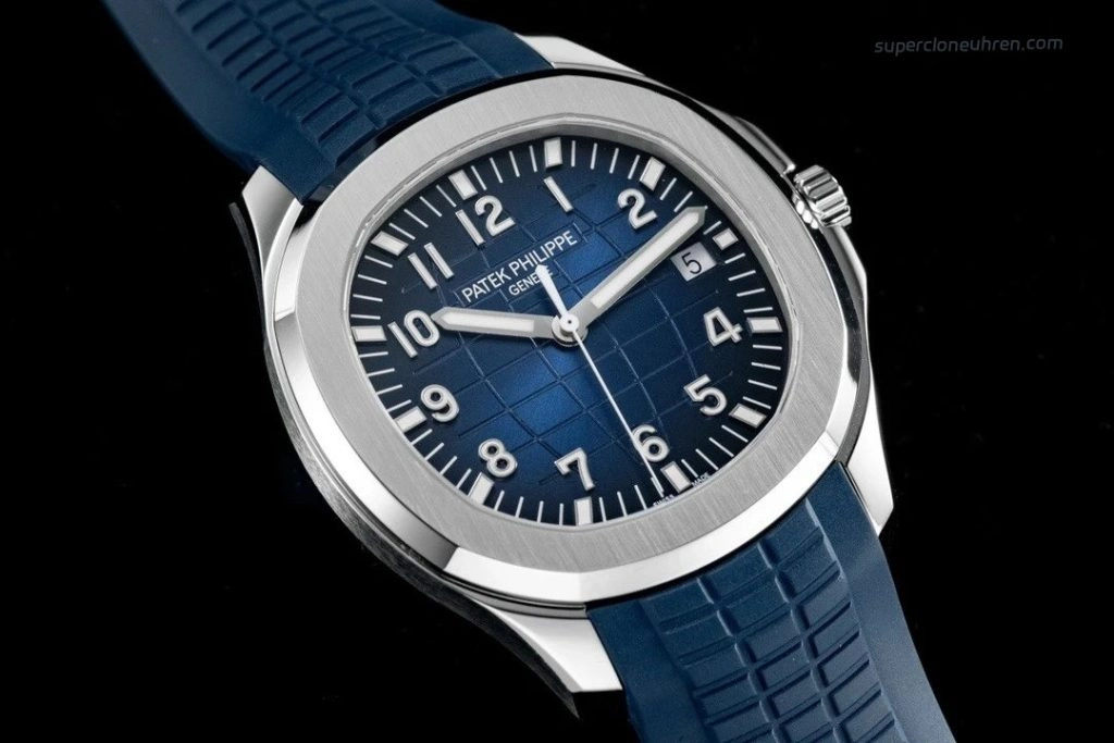 1:1 Super Clone Uhr Patek Philippe Aquanaut 5168G-001 Blaues Zifferblatt Edelstahl 42mm