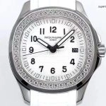 Premium Replica Uhr Patek Philippe Aquanaut 5267/200A-010 mit Diamantlünette und Kautschukband 38,8mm
