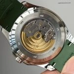 Premium Replica Uhr Patek Philippe Aquanaut 5168G-010 mit grünem Zifferblatt und Kautschukband 42mm