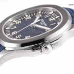 1:1 Super Clone Uhr Patek Philippe Aquanaut 5168G-001 Blaues Zifferblatt Kautschukband 42mm