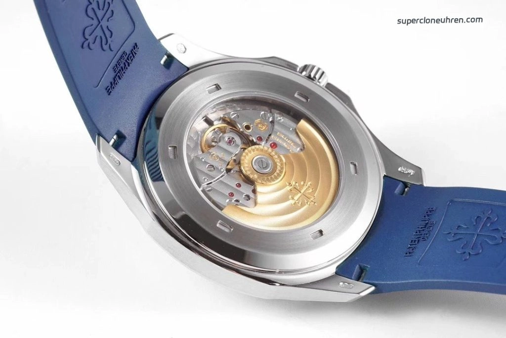 1:1 Super Clone Uhr Patek Philippe Aquanaut 5168G-001 Blaues Zifferblatt Kautschukband 42mm