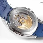 1:1 Super Clone Uhr Patek Philippe Aquanaut 5168G-001 Blaues Zifferblatt Kautschukband 42mm