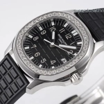 Premium Replica Uhr Patek Philippe Aquanaut 5067A-001 Edelstahl mit Diamantbesatz 35,6 mm