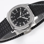 Premium Replica Uhr Patek Philippe Aquanaut 5067A-001 Edelstahl mit Diamantbesatz 35,6 mm
